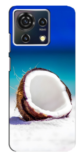 Чехол с печатью "Кокос на пляже" для ZTE Blade V50 Vita