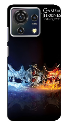 Силиконовый чехол с изображением "Корона" для ZTE Blade V50 Vita