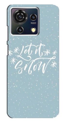 Силиконовый чехол с изображением "Let it Snow" для ZTE Blade V50 Vita