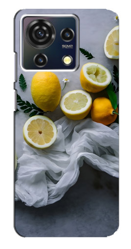 Силиконовый чехол с изображением "Лимонное настроение" для ZTE Blade V50 Vita
