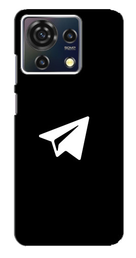Чехол с картинкой "Лого Телеграм" для ZTE Blade V50 Vita