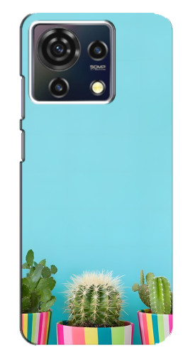Чехол с печатью "Маленькие кактусы" для ZTE Blade V50 Vita