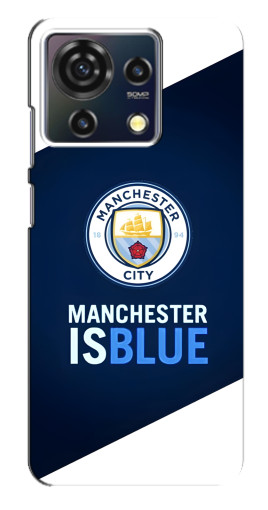 Силиконовый чехол с изображением "Manchester is Blue" для ZTE Blade V50 Vita