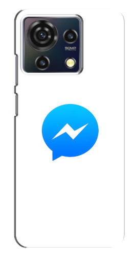 Чехол с принтом "messenger logo" для ZTE Blade V50 Vita