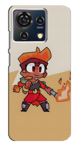 Чехол с печатью "Нарисованная Amber" для ZTE Blade V50 Vita