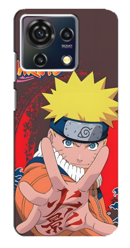 Силиконовый чехол с изображением "Naruto атакует" для ZTE Blade V50 Vita