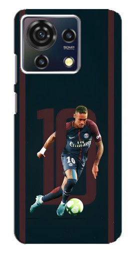 Силиконовый чехол с изображением "Неймар 10" для ZTE Blade V50 Vita