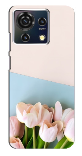 Силиконовый чехол с изображением "Нежные тюльпаны" для ZTE Blade V50 Vita