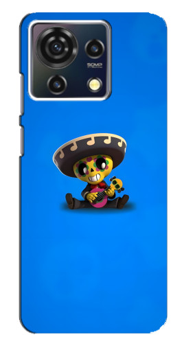 Чехол с печатью "Poco с гитарой" для ZTE Blade V50 Vita
