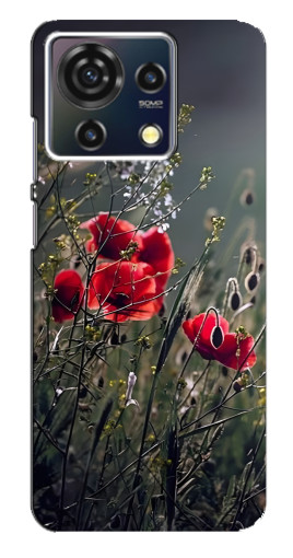 Чехол с печатью "Поле цветов" для ZTE Blade V50 Vita
