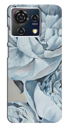 Чехол с печатью "Рисунок пионы" для ZTE Blade V50 Vita