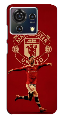 Силиконовый чехол с изображением "Ronaldo в МЮ" для ZTE Blade V50 Vita