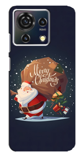 Чехол с картинкой "Санта с подарками" для ZTE Blade V50 Vita