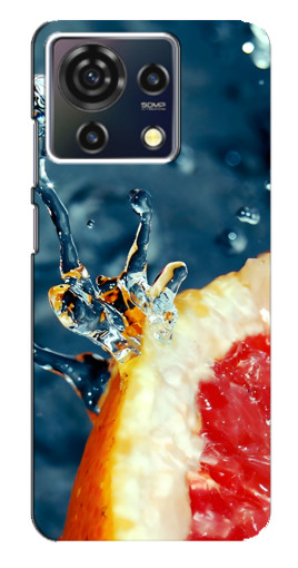 Чехол с печатью "Сочный грейпфрут" для ZTE Blade V50 Vita