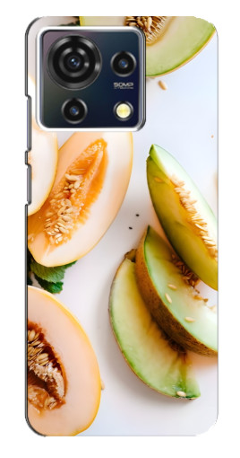 Силиконовый чехол с изображением "Свежие дыньки" для ZTE Blade V50 Vita