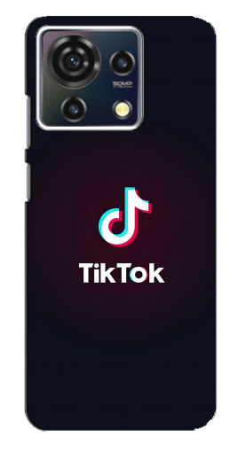 Чехол с печатью "TikTok темный" для ZTE Blade V50 Vita