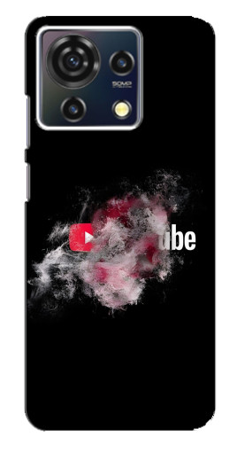 Чехол с картинкой "Яркий Ютуб" для ZTE Blade V50 Vita