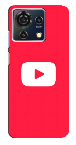 Чехол с печатью "YouTube Кнопка" для ZTE Blade V50 Vita