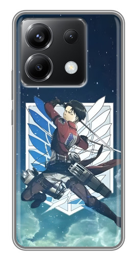 Чехол с печатью "Аккерман Леви" для Xiaomi POCO X6 5G