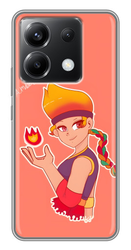 Чехол с печатью "Amber с огоньком" для Xiaomi POCO X6 5G