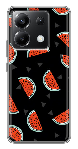 Чехол с печатью "Арбузы на черном" для Xiaomi POCO X6 5G