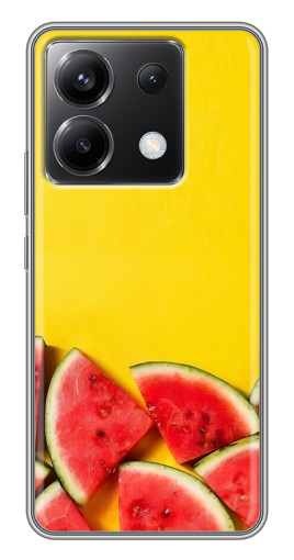 Силиконовый чехол с изображением "Арбузики на желтом" для Xiaomi POCO X6 5G