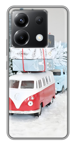 Чехол с принтом "Автобус с подарками" для Xiaomi POCO X6 5G