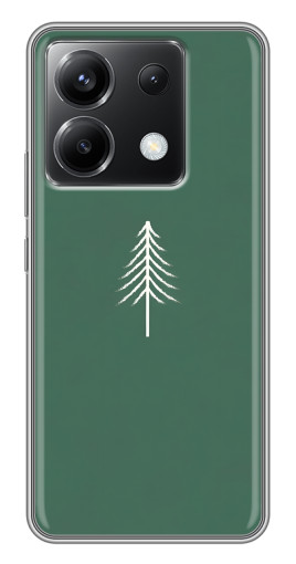 Чехол с картинкой "Белая елка" для Xiaomi POCO X6 5G