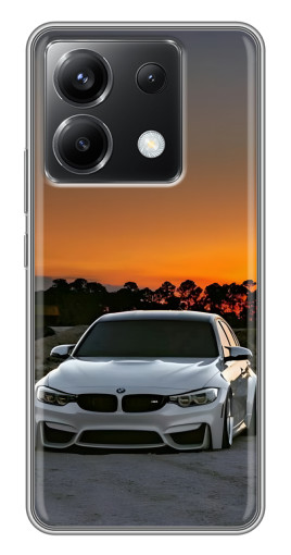 Чехол с печатью "BMW белая" для Xiaomi POCO X6 5G