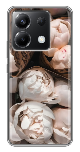 Силиконовый чехол с изображением "Букет пионов" для Xiaomi POCO X6 5G