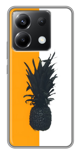 Силиконовый чехол с изображением "Черный Ананас" для Xiaomi POCO X6 5G