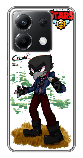 Силиконовый чехол с изображением "Crow" для Xiaomi POCO X6 5G