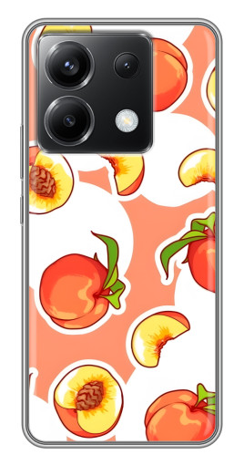 Силиконовый чехол с изображением "Дольки персиков" для Xiaomi POCO X6 5G
