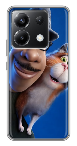 Силиконовый чехол с изображением "Джо и кот" для Xiaomi POCO X6 5G