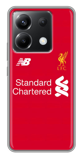 Чехол с принтом "Форма Liverpool" для Xiaomi POCO X6 5G