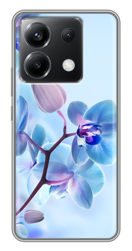 Чехол с печатью "Голубые орхидеи" для Xiaomi POCO X6 5G