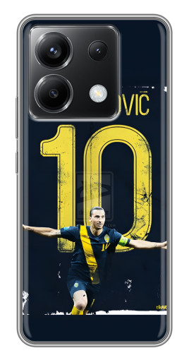 Чехол с картинкой "Ибрагимович 10" для Xiaomi POCO X6 5G