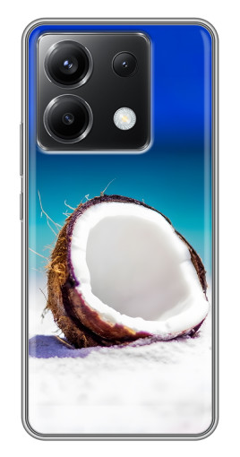 Чехол с картинкой "Кокос на пляже" для Xiaomi POCO X6 5G