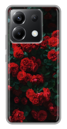Чехол с печатью "Красные розы" для Xiaomi POCO X6 5G