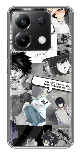 Чехол с печатью "L - Death note" для Xiaomi POCO X6 5G