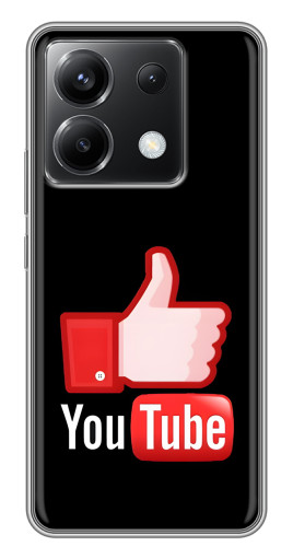 Чехол с картинкой "Лайк YouTube" для Xiaomi POCO X6 5G