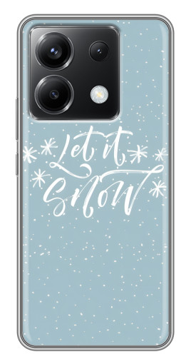 Чехол с принтом "Let it Snow" для Xiaomi POCO X6 5G
