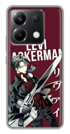 Чехол с печатью "levi Ackerman" для Xiaomi POCO X6 5G