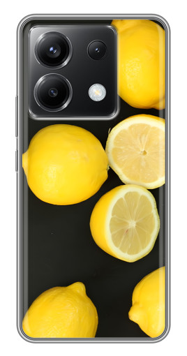 Силиконовый чехол с изображением "Лимонный стиль" для Xiaomi POCO X6 5G