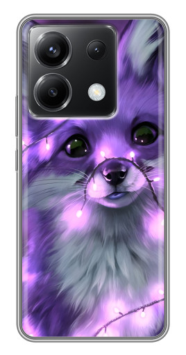 Чехол с печатью "Лисенок фиолетовый" для Xiaomi POCO X6 5G
