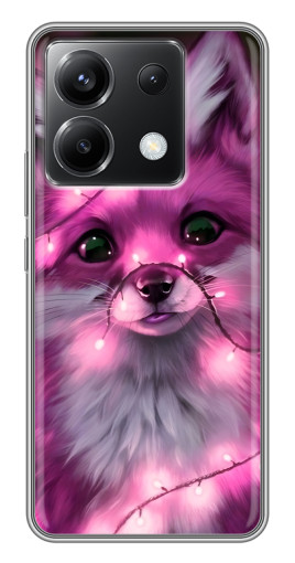 Чехол с печатью "Лисичка розовая" для Xiaomi POCO X6 5G