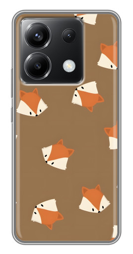 Чехол с печатью "Лисёнки" для Xiaomi POCO X6 5G