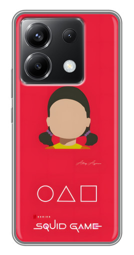 Чехол с картинкой "Лицо куклы" для Xiaomi POCO X6 5G