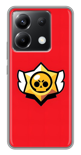 Чехол с принтом "Лого на красном" для Xiaomi POCO X6 5G