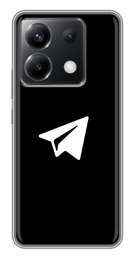 Чехол с принтом "Лого Телеграм" для Xiaomi POCO X6 5G